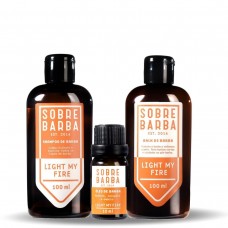 Kit Shampoo + Balm + Óleo SOBREBARBA Light My Fire