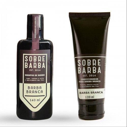 Kit para Barba - Shampoo e Condicionador Barba Branca Sobrebarba