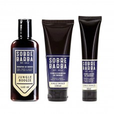 Kit para Barba - Shampoo + Condicionador + Modelador Sobrebarba Jungle Boogie