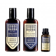 Kit Trio SOBREBARBA Shampoo + Balm + Oleo de Barba Jungle Boogie