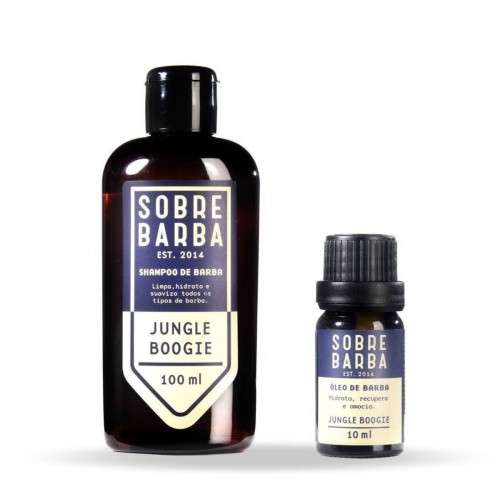 Kit Shampoo + Óleo de Barba SOBREBARBA Jungle Boogie Pra Viagem