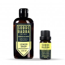Kit Shampoo + Óleo de Barba SOBREBARBA Lemon Drop Pra Viagem