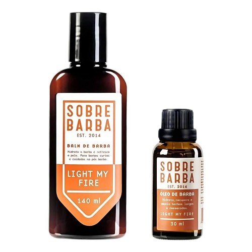 Kit Balm para Barba + Oleo Sobrebarba Light My Fire