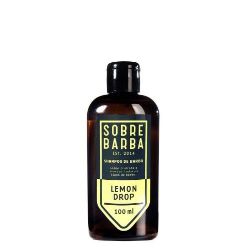Shampoo de Barba Sobrebarba Lemon Drop 100ml Pra Viagem