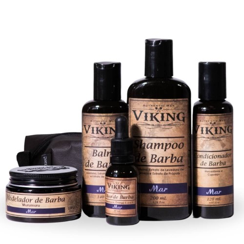 Kit Completo para Barba Viking Mar